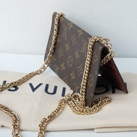 Authentic Rare Louis Vuitton 1988 Porte Chequier Double Bifold Wallet Monogram - Picture 4 of 14